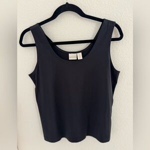 Chico’s microfiber tank- black (size 2)